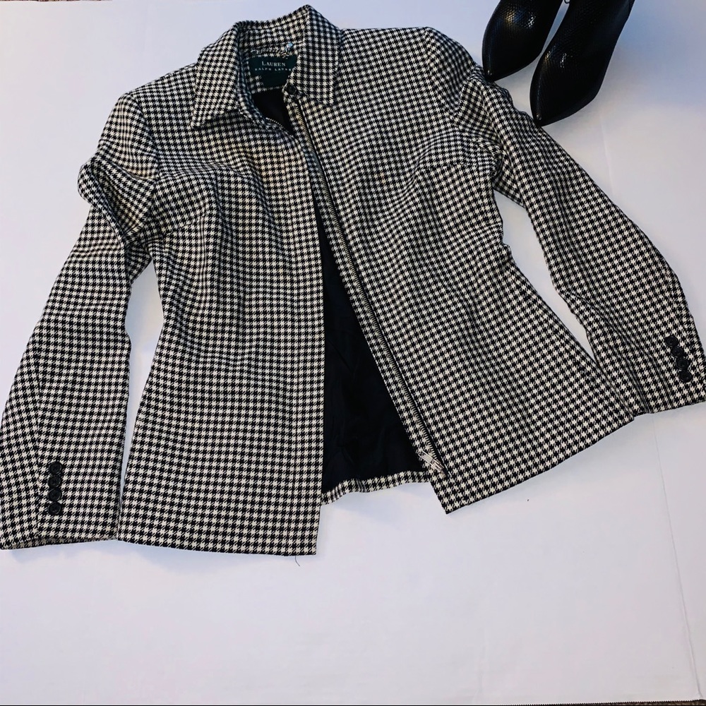 🔥Lauren Ralph Lauren Full zip Blazer Jacket sz. 4